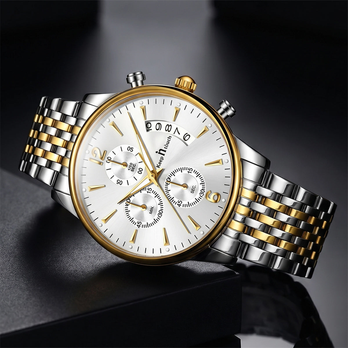 Keep n Touch Analog Watch - For Men KnT-1020-Steel-Chronograph