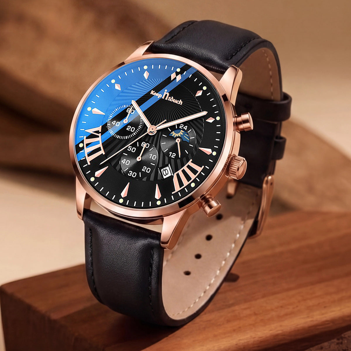 Keep n Touch Analog Watch - For Men KnT-1022 Luxury Chronograph Leather Watch
