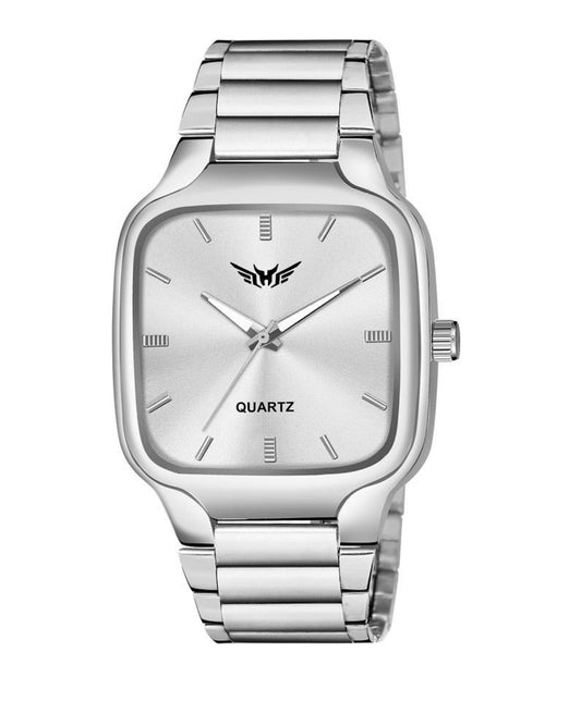 Premium Quality Square Stainless Steel Watch For Men - 8186