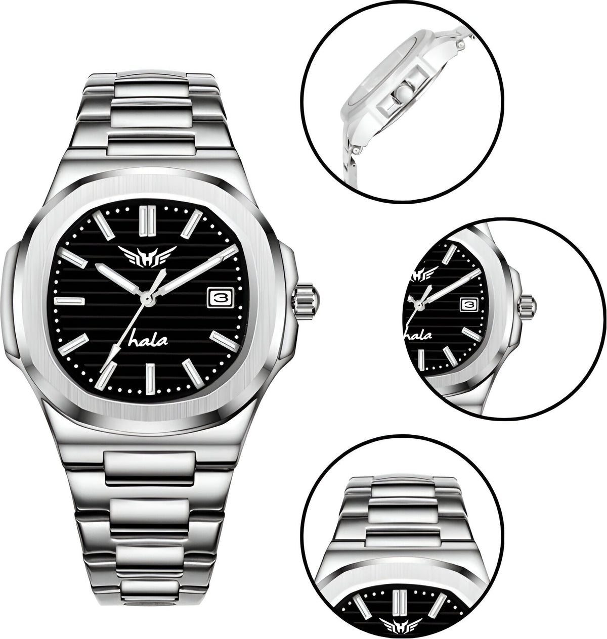Oversized Straps Analog Watch Men - 3240