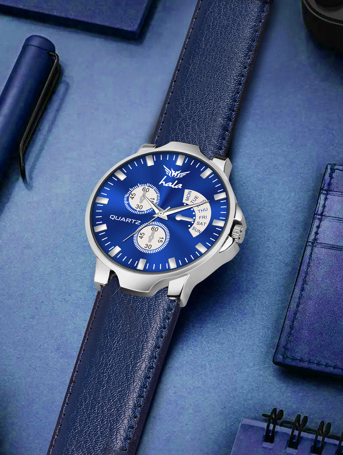 Elite Gents With Self Adjustable chronograph Watch - 1041