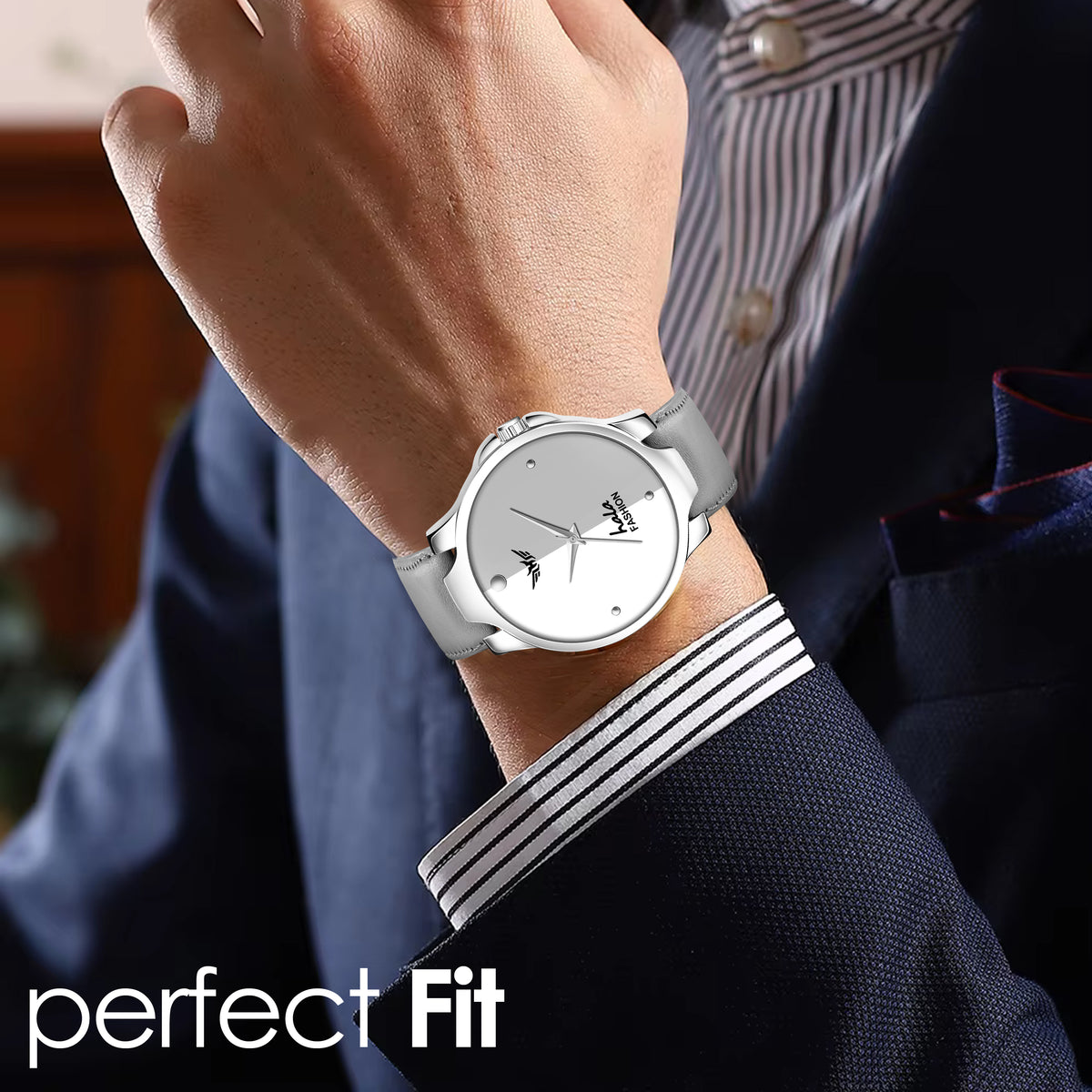 Stylish Minimalist Premium Genuine Leather Watch -1048