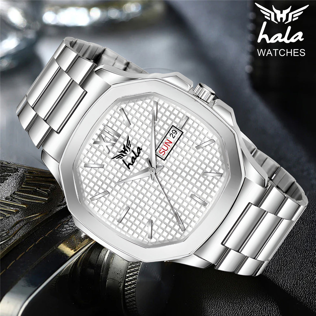 Classic Limited Day & Date Functioning Square Watch - 3239