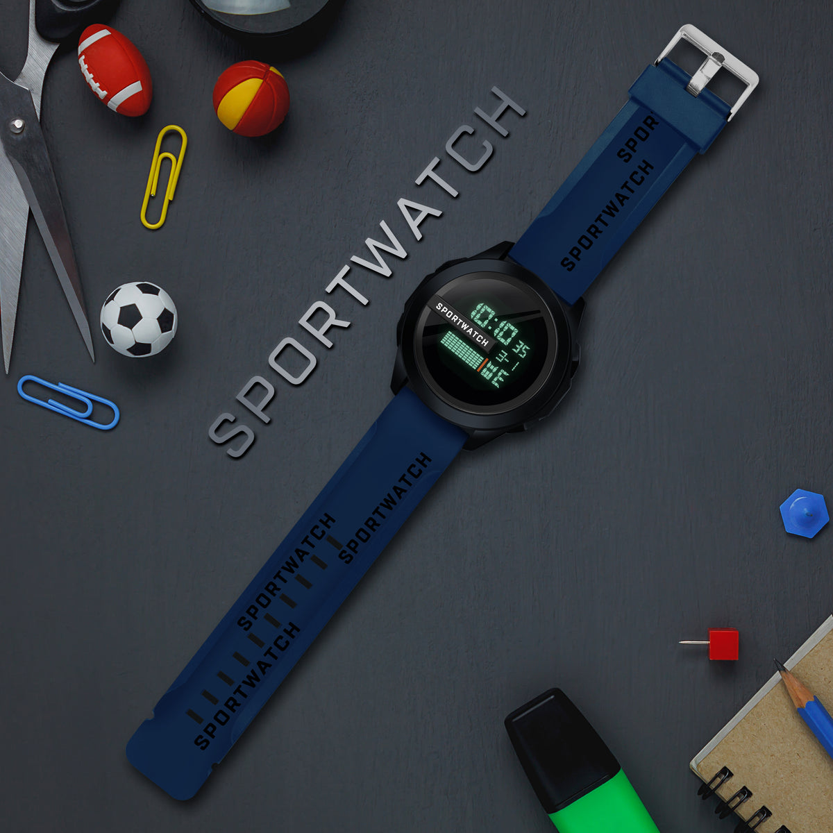 Multifunction Stylish Wrist Digital Watch For Men - 1140