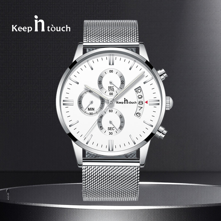 Keep n Touch Analog Watch - For Men KnT-1024 Mesh-Classic-Watch-Men