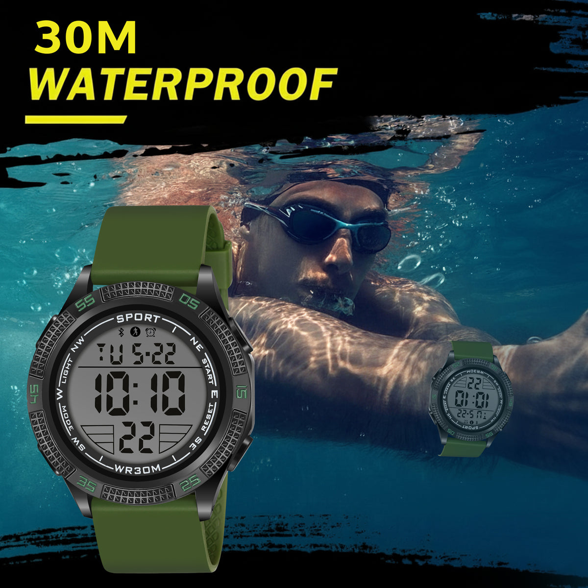Aero Sports Night Run Outdoor Digital Watch - 1192