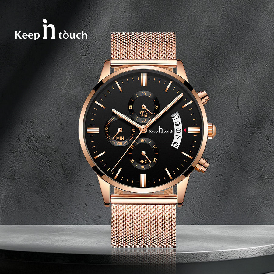 Keep n Touch Analog Watch - For Men KnT-1024 Mesh-Classic-Watch-Men