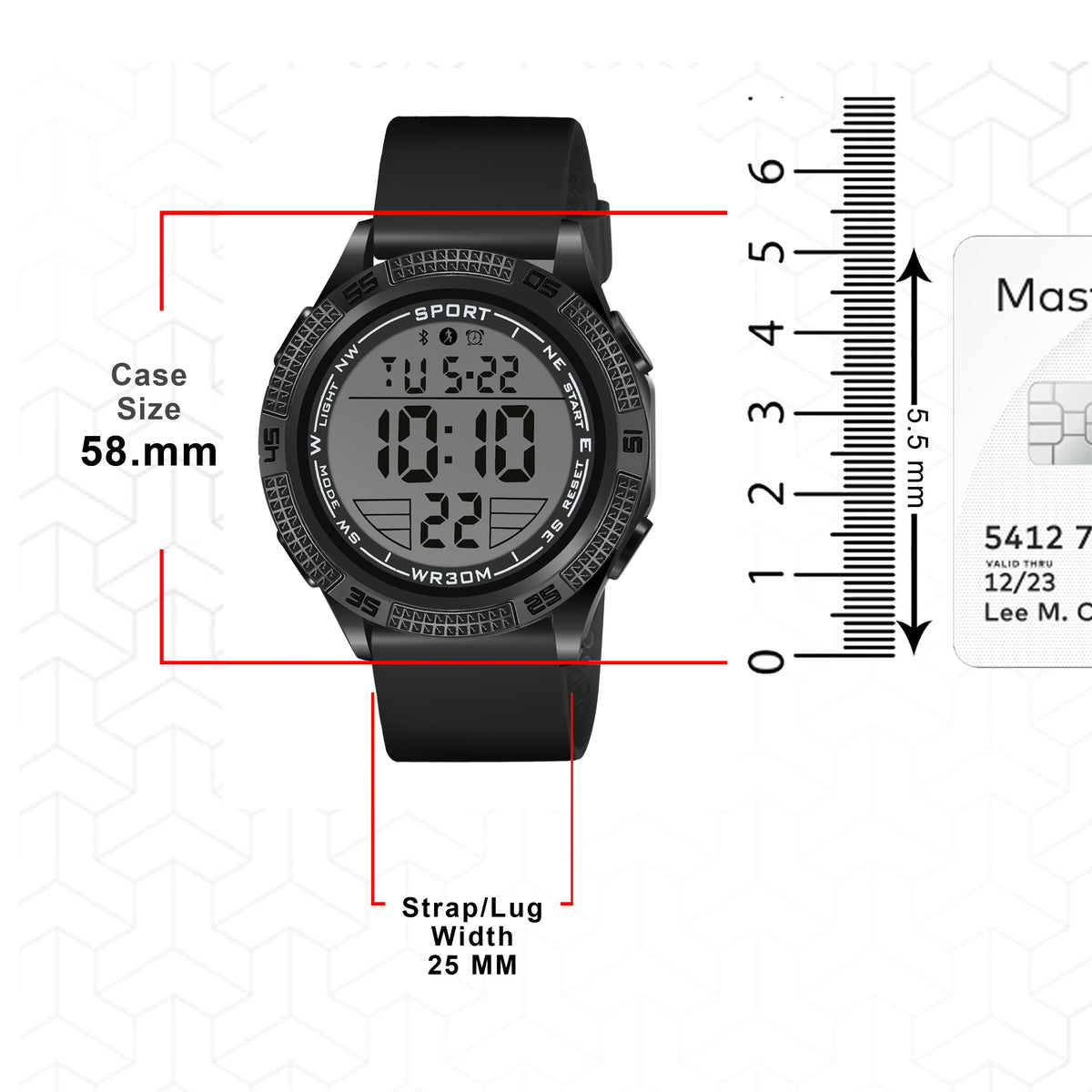 Aero Sports Night Run Outdoor Digital Watch - 1192