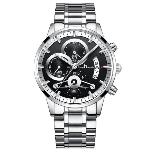 Keep n Touch Premium Moonphase Chronograph Series - For Men KnT-1025 Stainless Steel-Watch