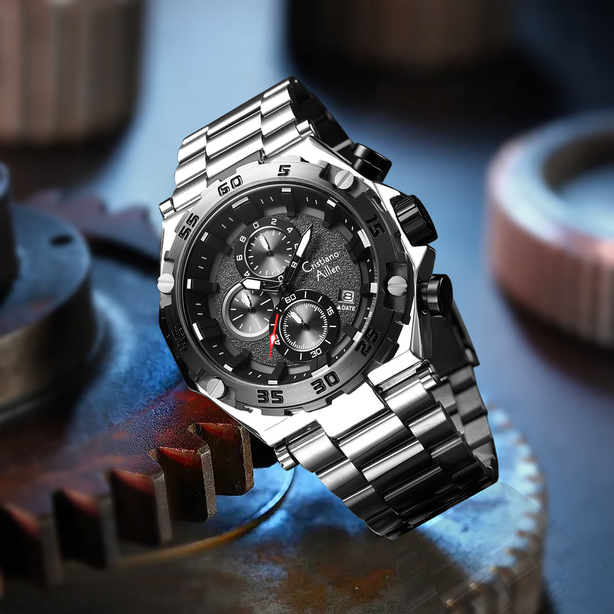 Luxury Business Multifunction Chrono Watch For Men - 9840