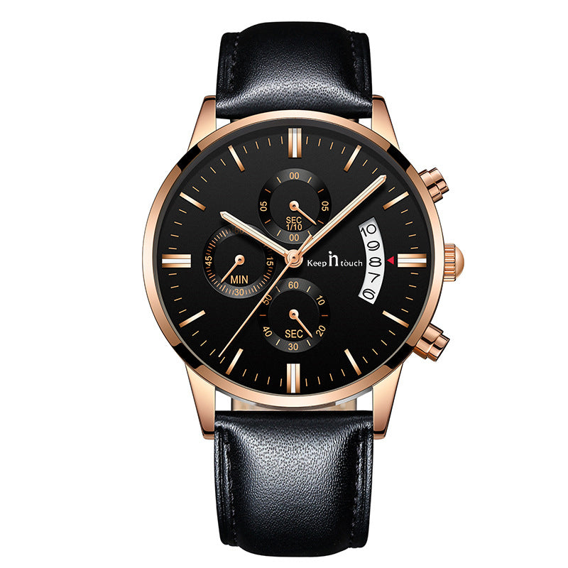 Keep n Touch Analog Watch - For Men KnT-1023 Leather-Chronograph-Watch