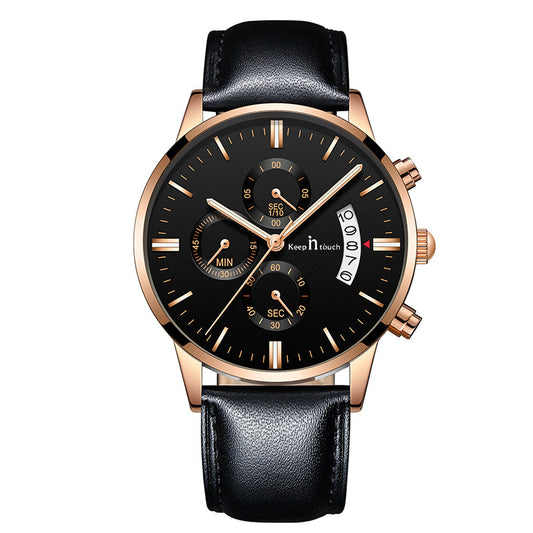 Keep n Touch Analog Watch - For Men KnT-1023 Leather-Chronograph-Watch
