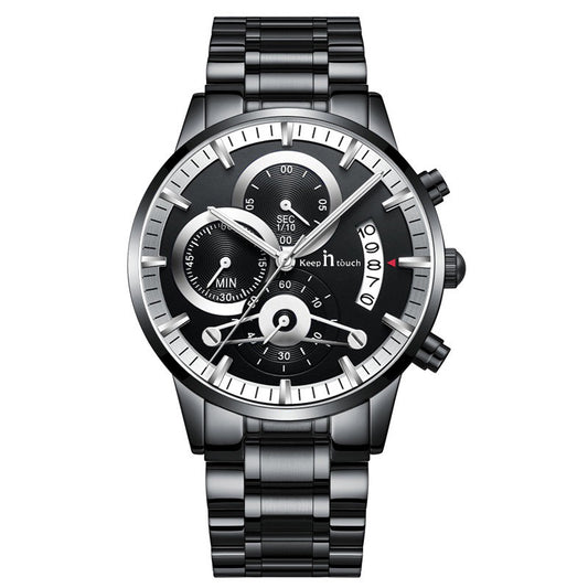 Keep n Touch Premium Moonphase Chronograph Series - For Men KnT-1025 Stainless Steel-Watch