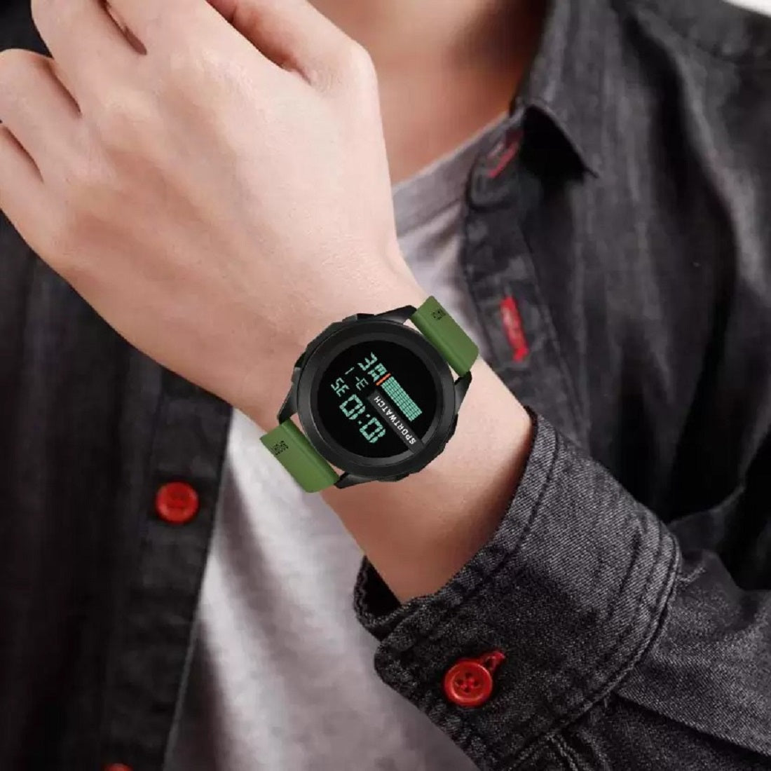Multifunction Stylish Wrist Digital Watch For Men - 1140