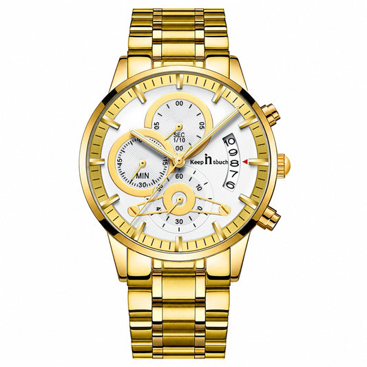 Keep n Touch Premium Moonphase Chronograph Series - For Men KnT-1025 Stainless Steel-Watch