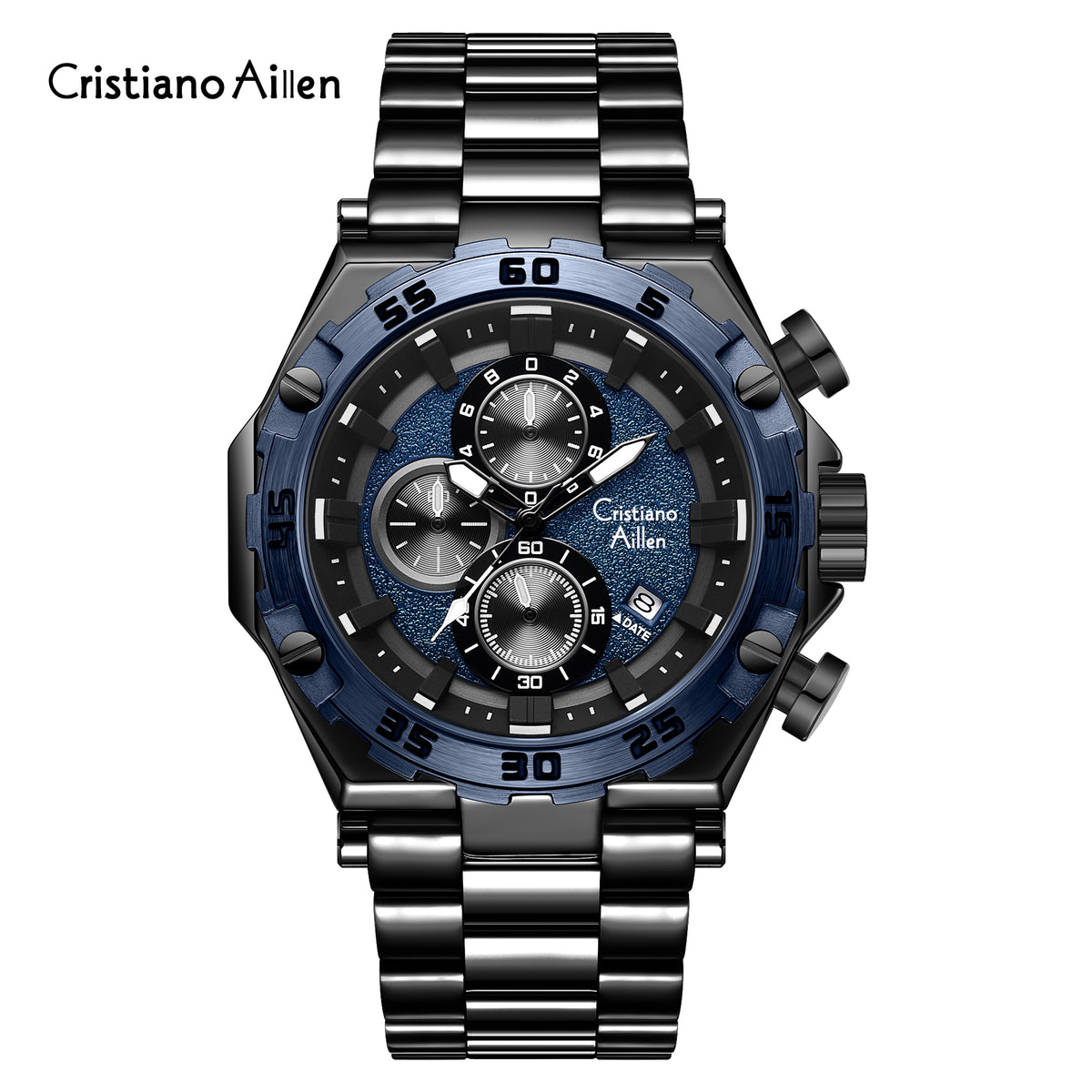 Luxury Business Multifunction Chrono Watch For Men - 9840