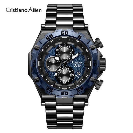 Luxury Business Multifunction Chrono Watch For Men - 9840