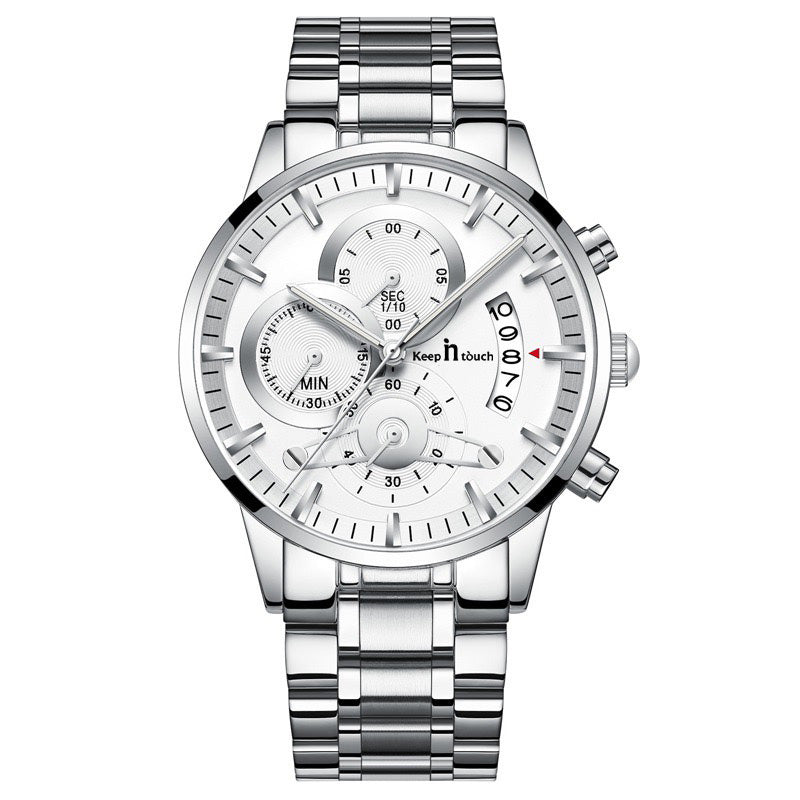 Keep n Touch Premium Moonphase Chronograph Series - For Men KnT-1025 Stainless Steel-Watch