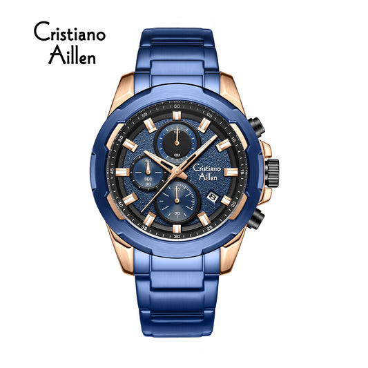Luxury Waterproof Chrono Oversized Watch - 8888