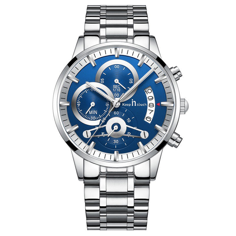 Keep n Touch Premium Moonphase Chronograph Series - For Men KnT-1025 Stainless Steel-Watch