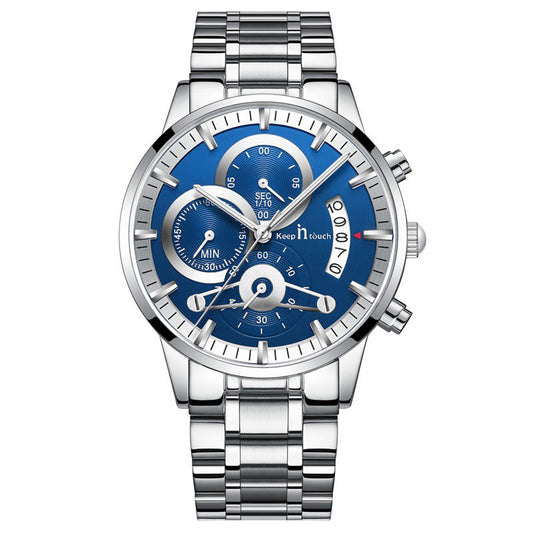 Keep n Touch Premium Moonphase Chronograph Series - For Men KnT-1025 Stainless Steel-Watch