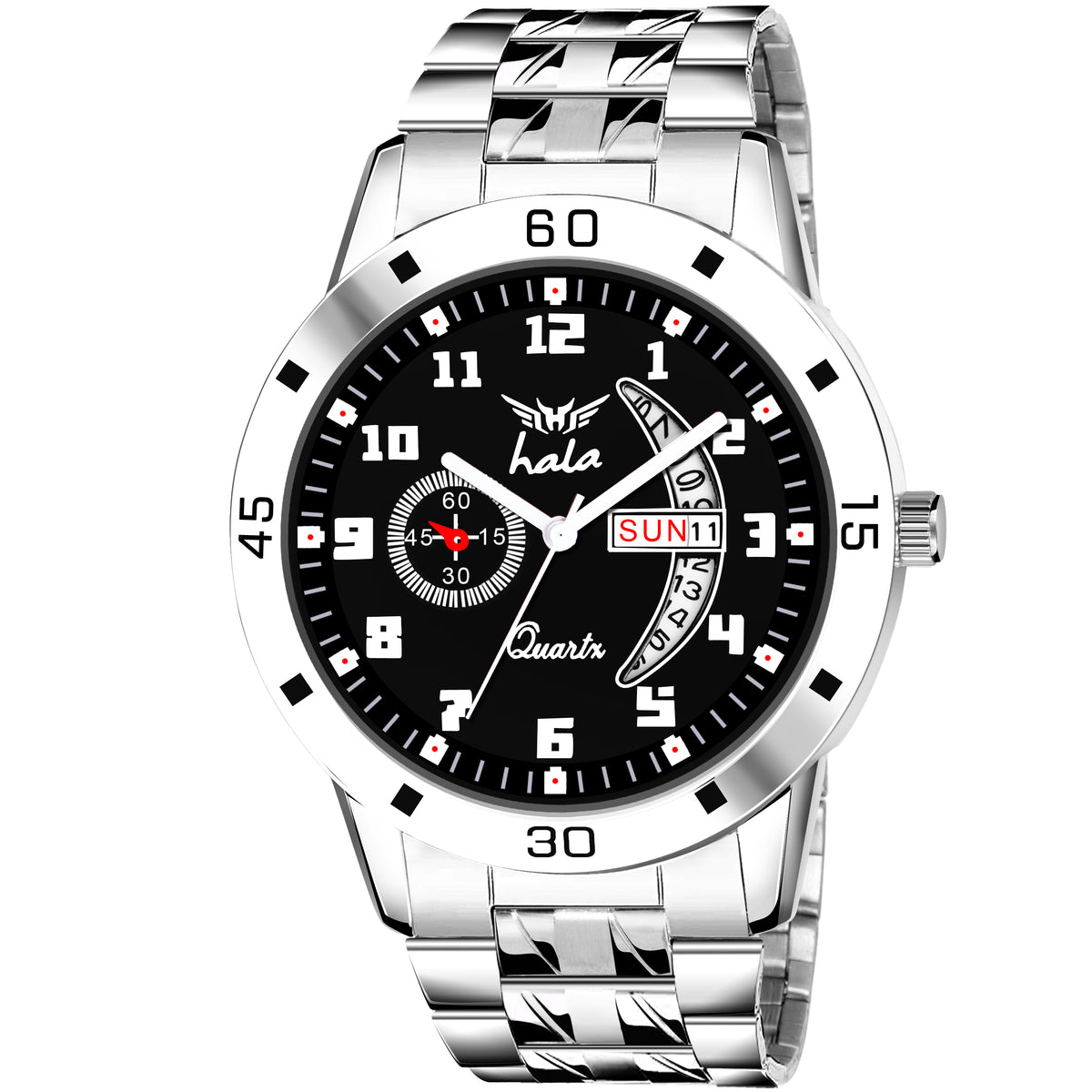 Analog Day & Date Function Stainless Steel For Men - 8188