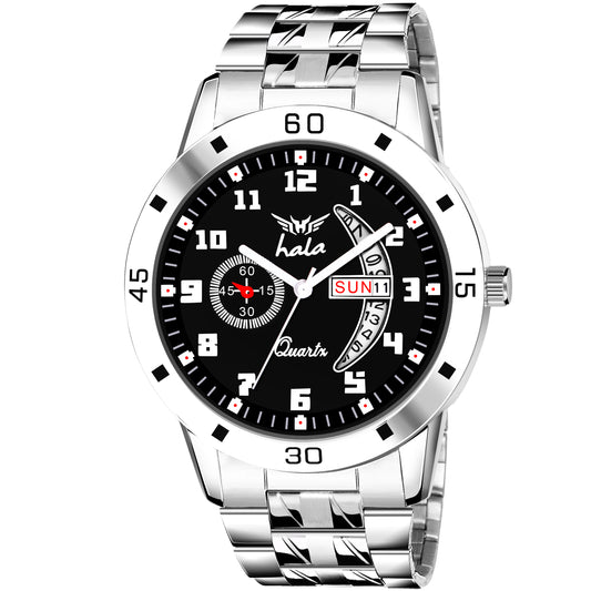 Analog Day & Date Function Stainless Steel For Men - 8188