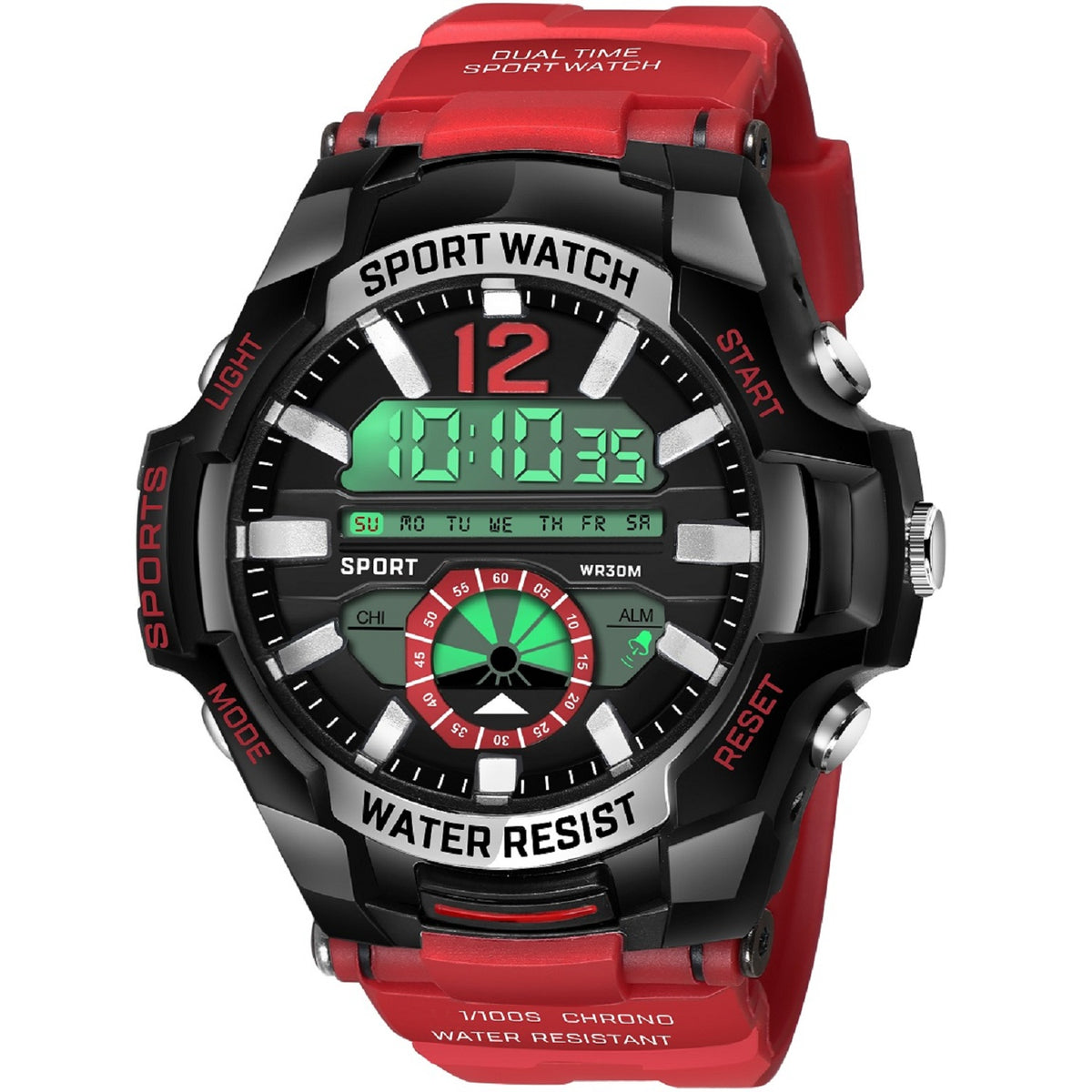 Multifunction Alarm Wrist Sports Digital Watch - 1030