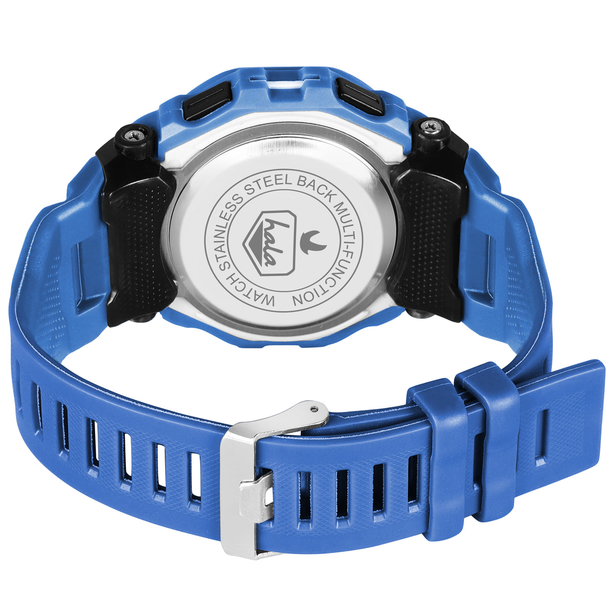 Premium Multi Function Hybrid Square Dial Watch - 1035