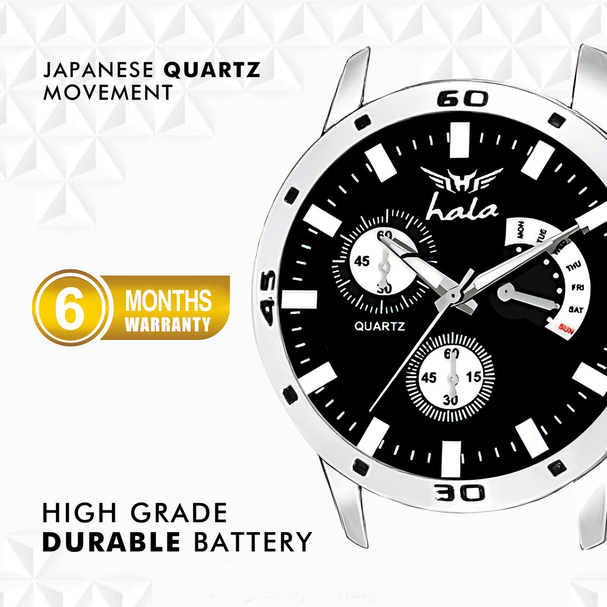 Premium Stainless Steel Analog Watch Men - 8185