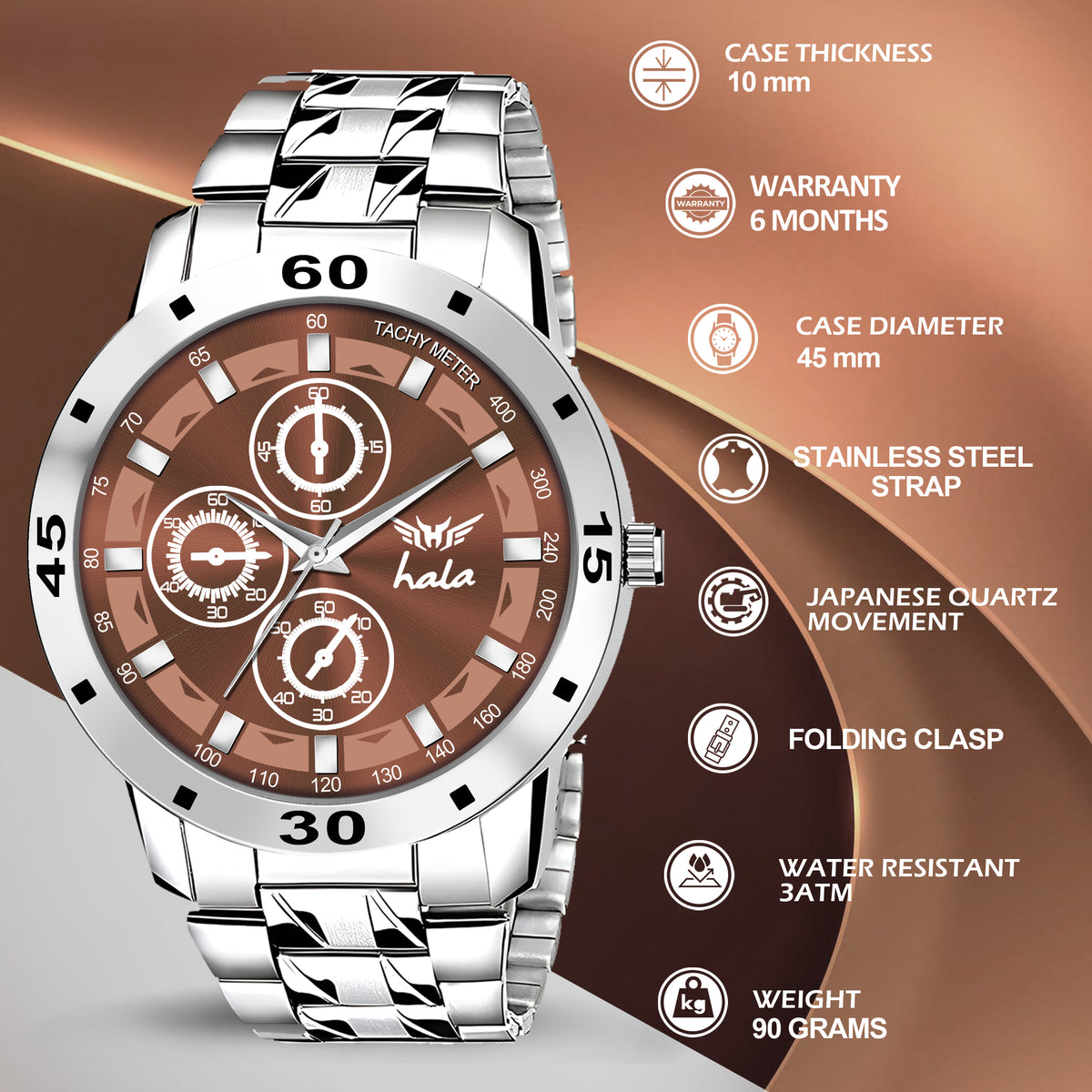 Trending Time Collection Chronograph For Men - 8189