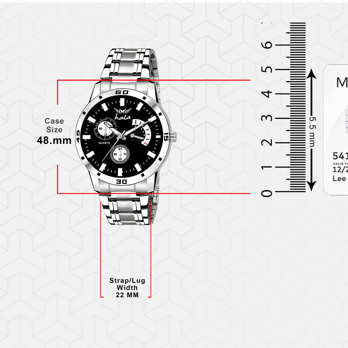 Premium Stainless Steel Analog Watch Men - 8185