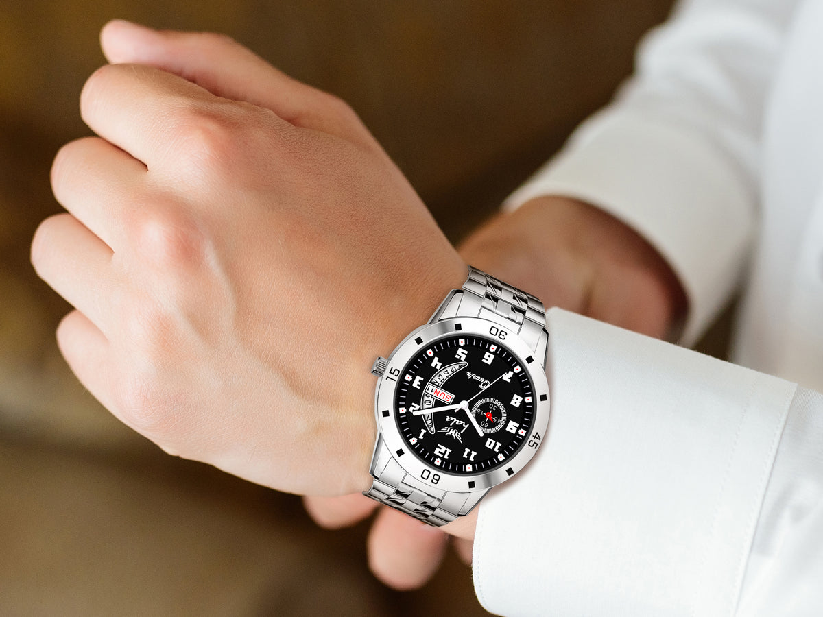 Analog Day & Date Function Stainless Steel For Men - 8188