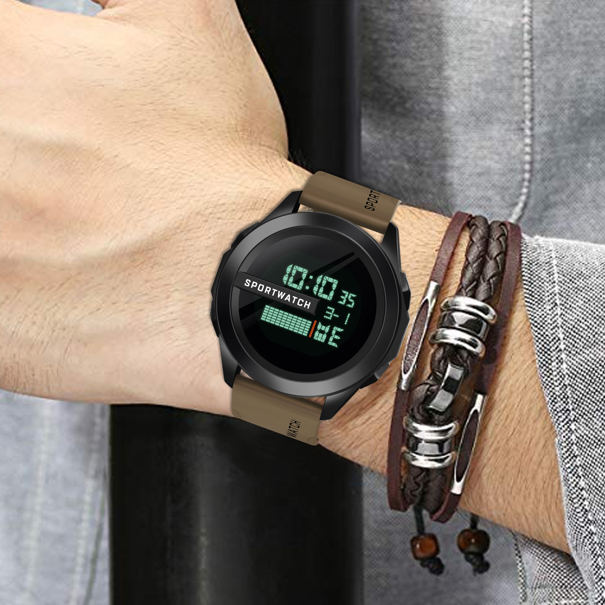 Multifunction Stylish Wrist Digital Watch For Men - 1140