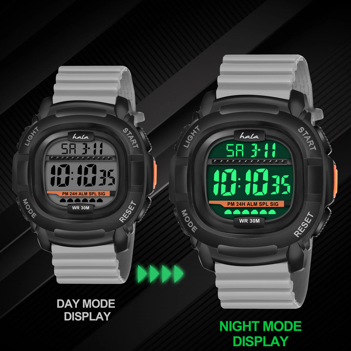 Lightweight Sports Wrist Watch For Men - 1050