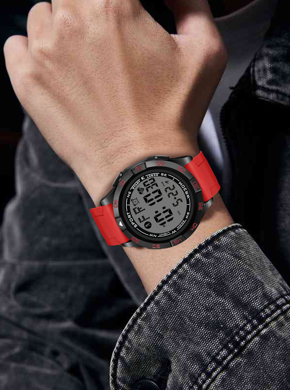 Night Forge Lightweight Sports Digital Watch - 1194