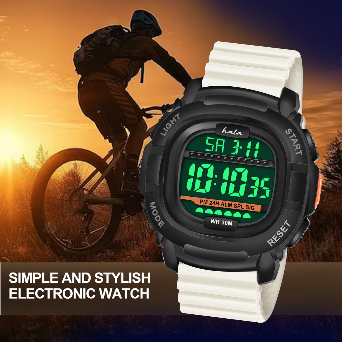Lightweight Sports Wrist Watch For Men - 1050