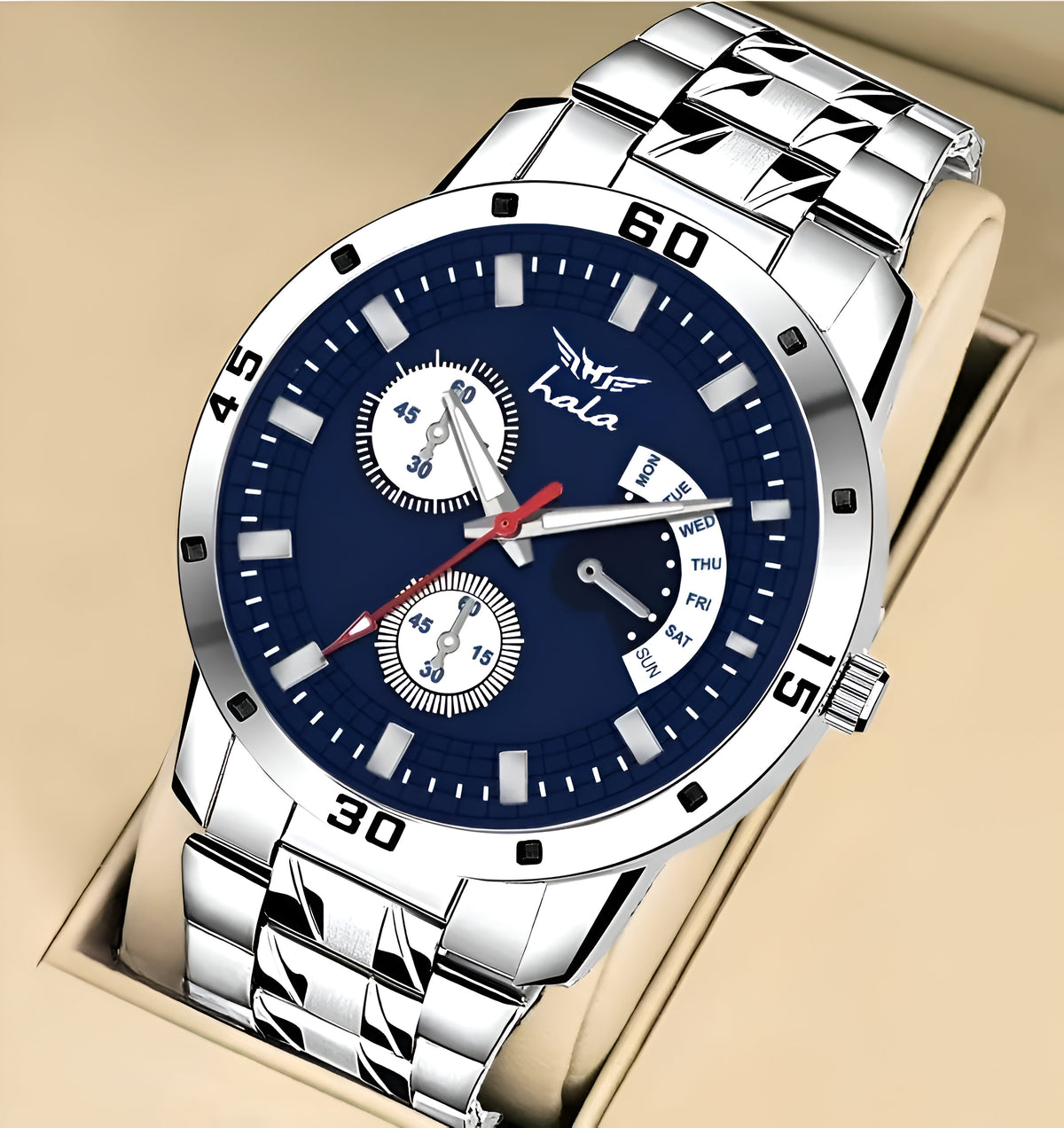 Premium Stainless Steel Analog Watch Men - 8185