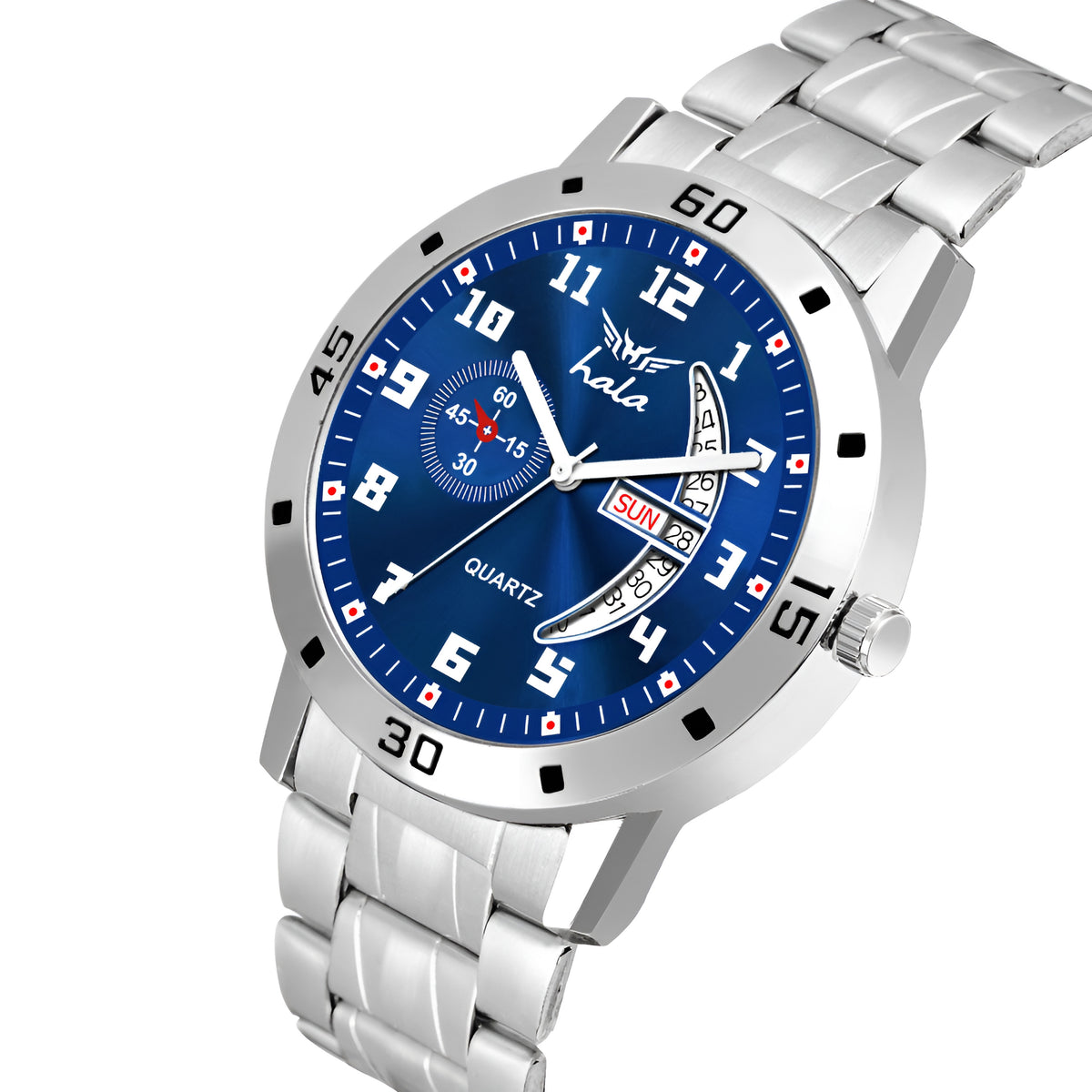 Analog Day & Date Function Stainless Steel For Men - 8188