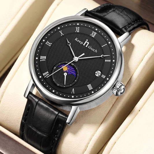 KnT-6620 Black Chronograph Watch