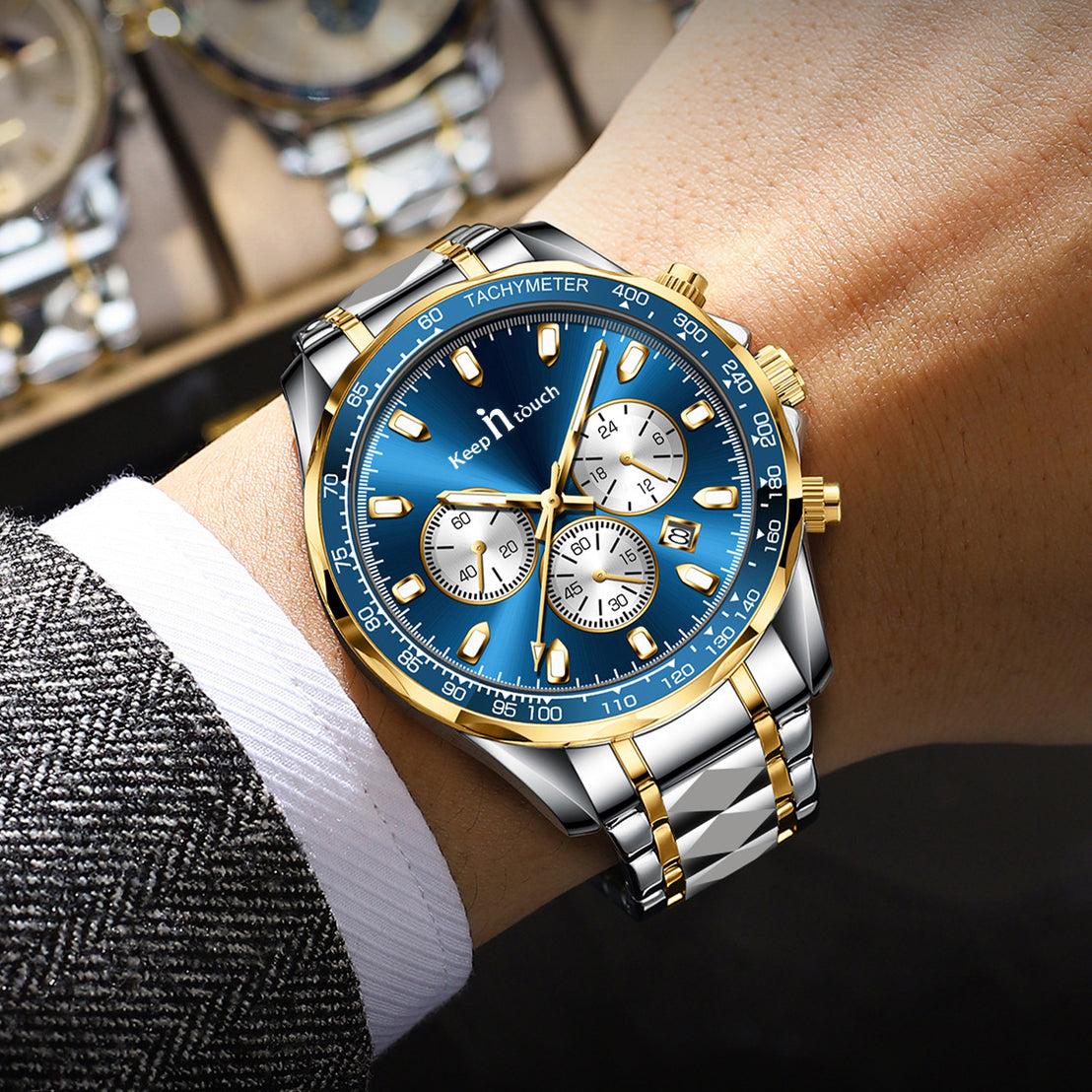 Keep n Touch Analog Watch - For Men KnT-1027 Tachymeter-Watch-Men