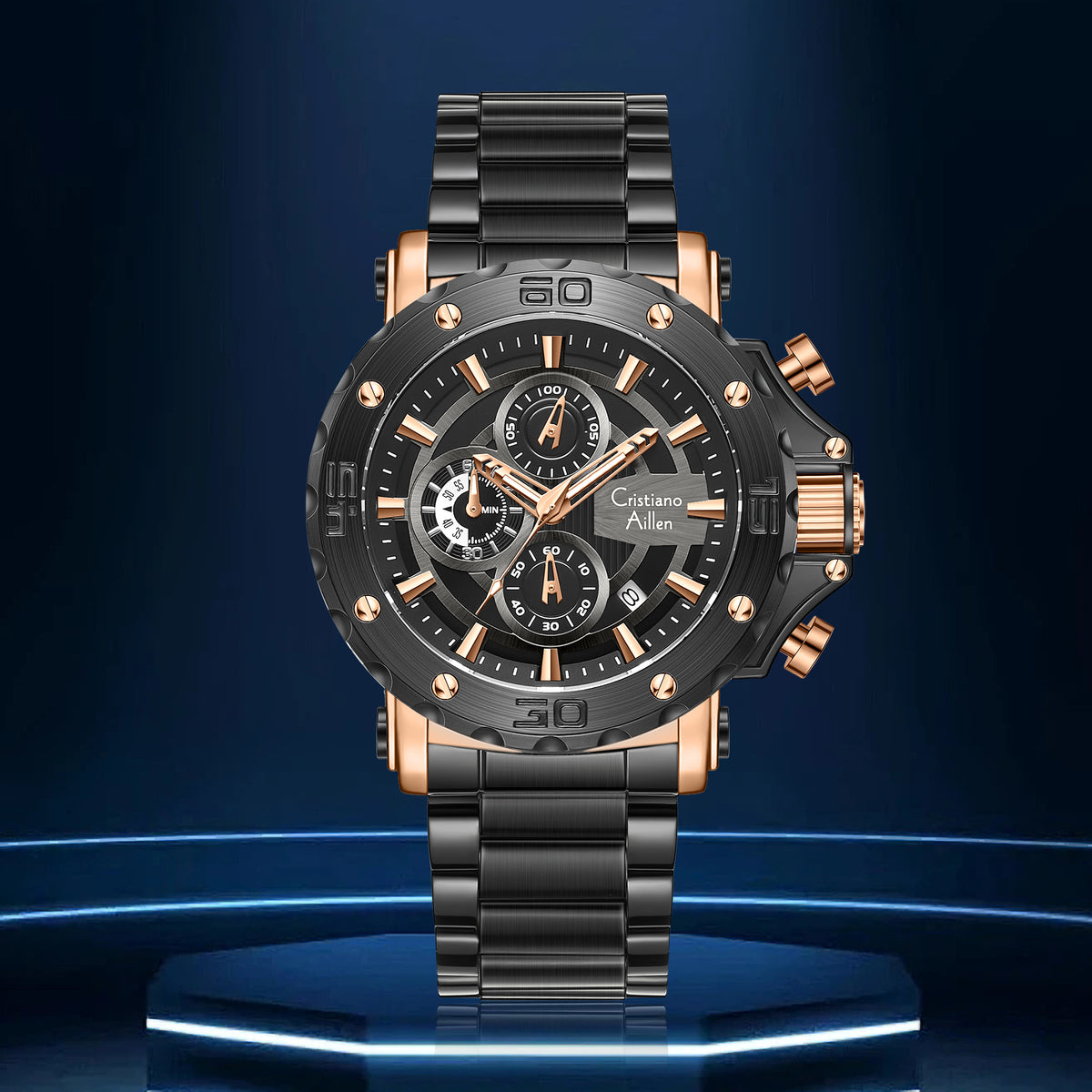 Waterproof Oversized Luxury Watch For Men - 9841