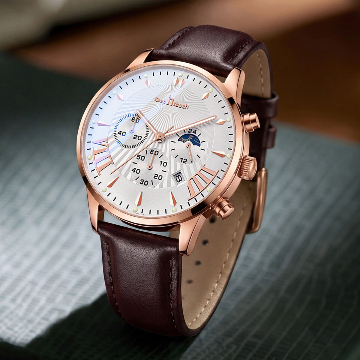 Keep n Touch Analog Watch - For Men KnT-1022 Luxury Chronograph Leather Watch