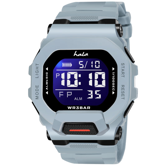 Premium Multi Function Hybrid Square Dial Watch - 1035