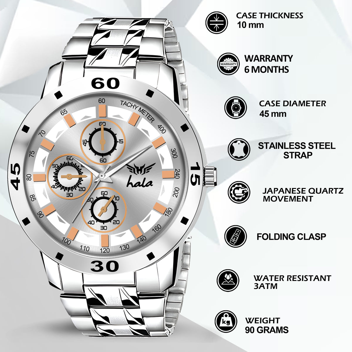Trending Time Collection Chronograph For Men - 8189
