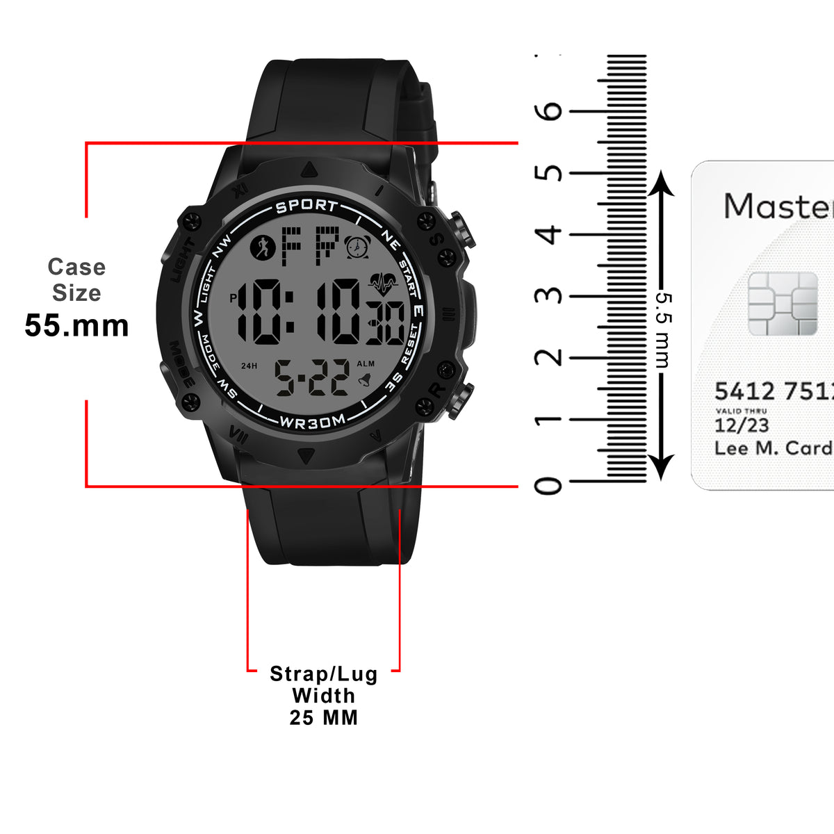 STEALTH X Sync Point Outdoor Fitness Rotating Watch - 1196