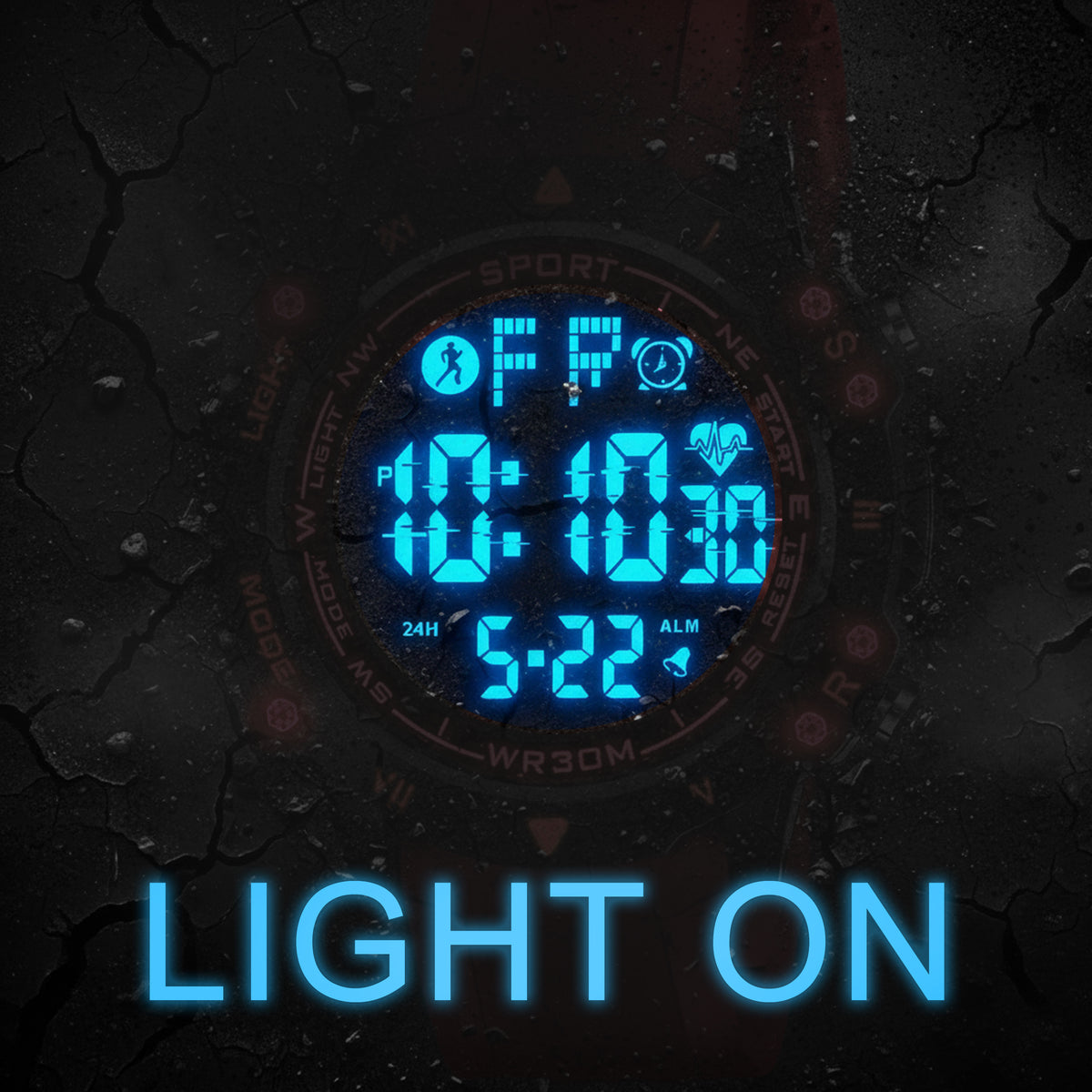 STEALTH X Sync Point Outdoor Fitness Rotating Watch - 1196