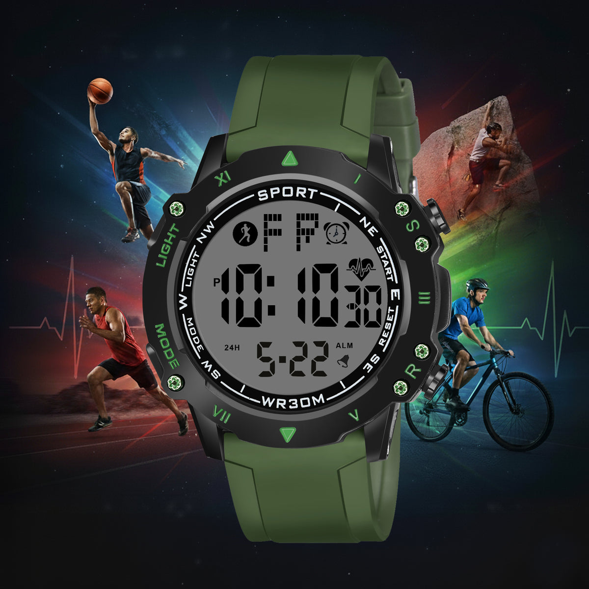 STEALTH X Sync Point Outdoor Fitness Rotating Watch - 1196