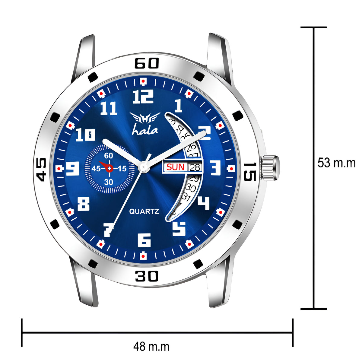 Analog Day & Date Function Stainless Steel For Men - 8188