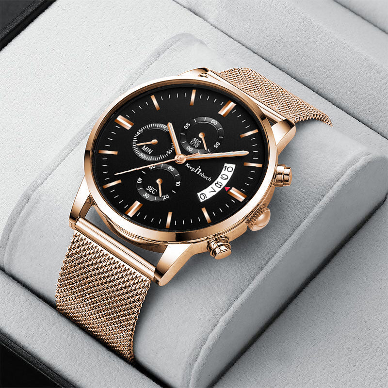 Keep n Touch Analog Watch - For Men KnT-1024 Mesh-Classic-Watch-Men